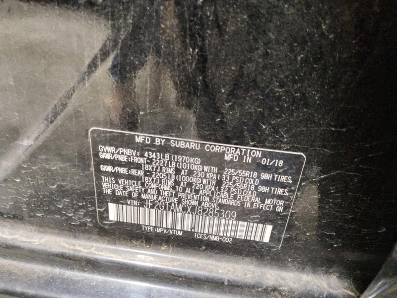 Aukcja sprzedaży 2018 Subaru Crosstrek, vin: JF2GTAMCXJ8285309, numer aukcji: 56608856