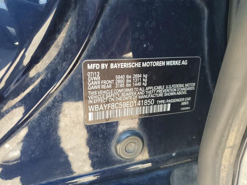 56651706 :رقم المزاد ، WBAYF8C59ED141850 vin ، 2014 Bmw 750 مزاد بيع