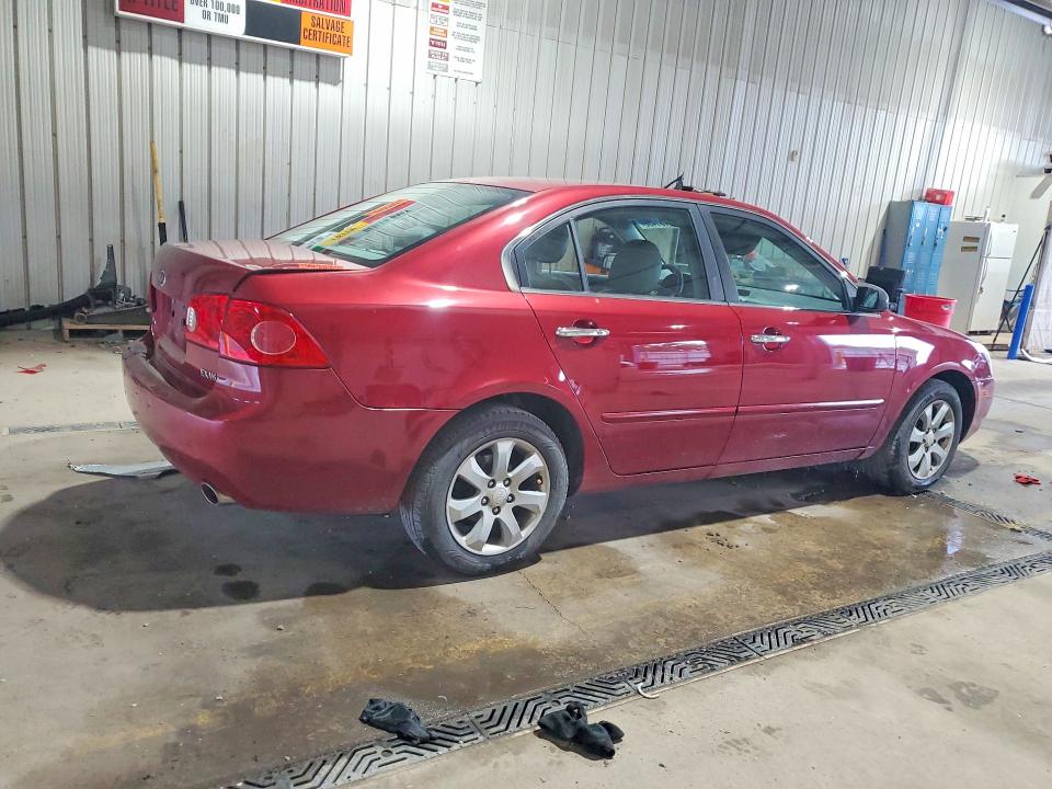 2007 Kia Optima მანქანა იყიდება აუქციონზე, vin: KNAGE124175157889, აუქციონის ნომერი: 56131456