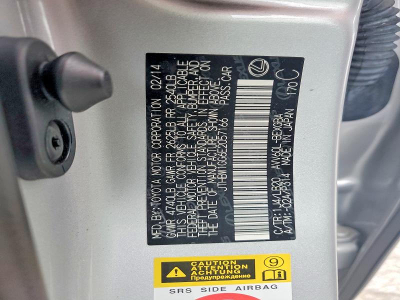 2014 Lexus Es მანქანა იყიდება აუქციონზე, vin: JTHBW1GG6E2057166, აუქციონის ნომერი: 58116026