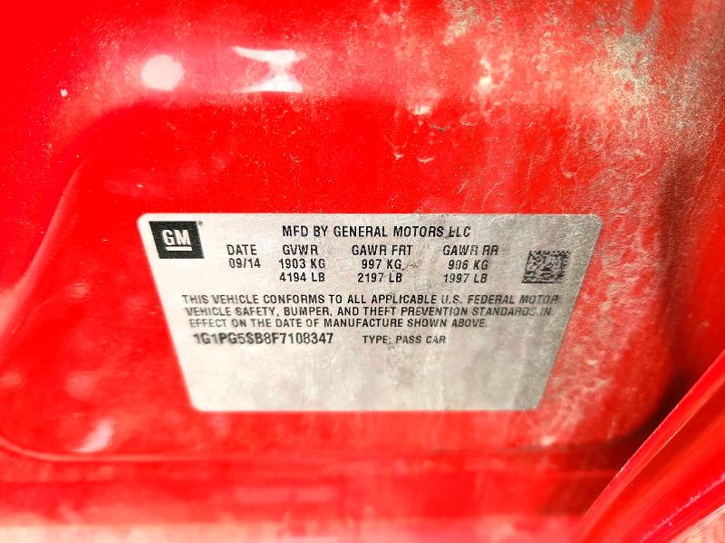 Продаж на аукціоні авто 2015 Chevrolet Cruze, vin: 1G1PG5SB8F7108347, номер лоту: 56819686