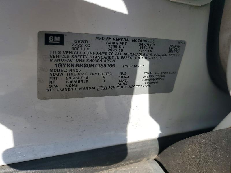 Продаж на аукціоні авто 2017 Cadillac Xt5, vin: 1GYKNBRS0HZ186165, номер лоту: 56264856
