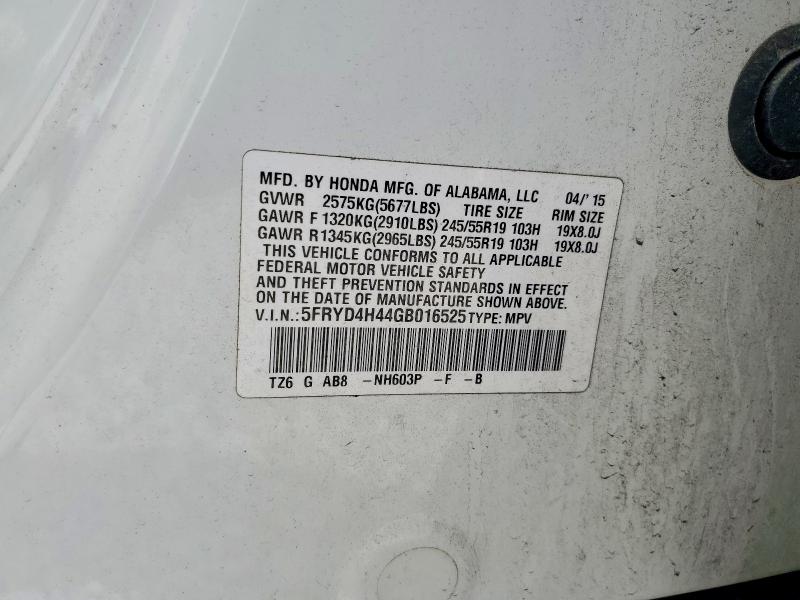 Aukcja sprzedaży 2016 Acura Mdx, vin: 5FRYD4H44GB016525, numer aukcji: 56655546