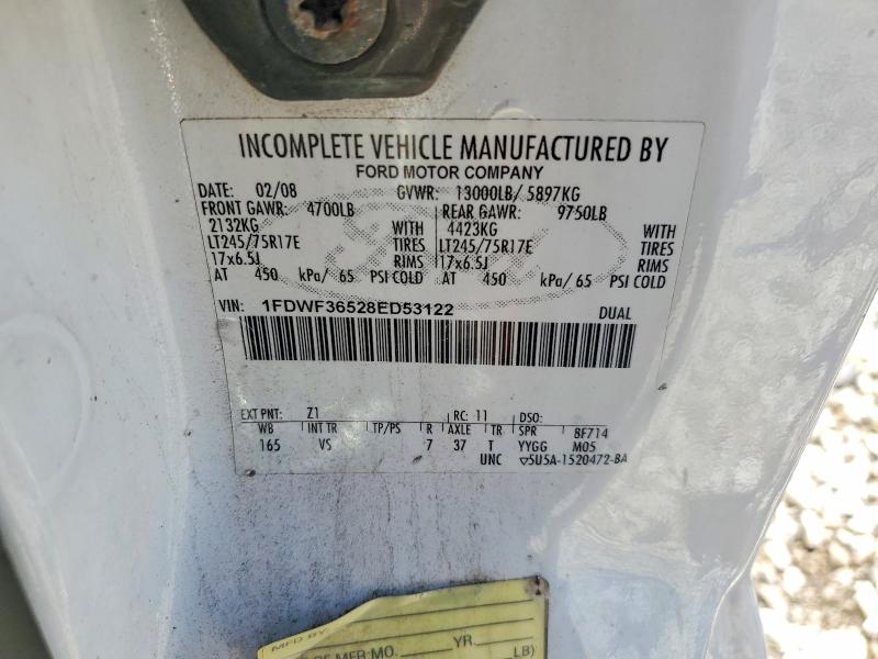2008 Ford F350 მანქანა იყიდება აუქციონზე, vin: 1FDWF36528ED53122, აუქციონის ნომერი: 58060546