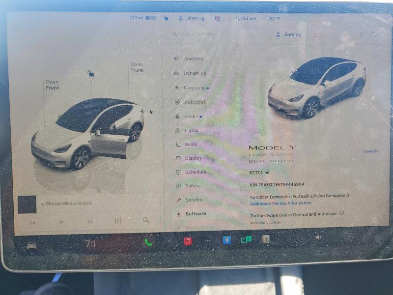 55964776 :رقم المزاد ، 7SAYGDEE1NF445904 vin ، 2022 Tesla Model Y مزاد بيع