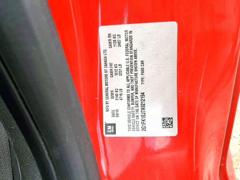Продаж на аукціоні авто 2010 Chevrolet Camaro, vin: 2G1FK1EJ7A9212194, номер лоту: 57028046