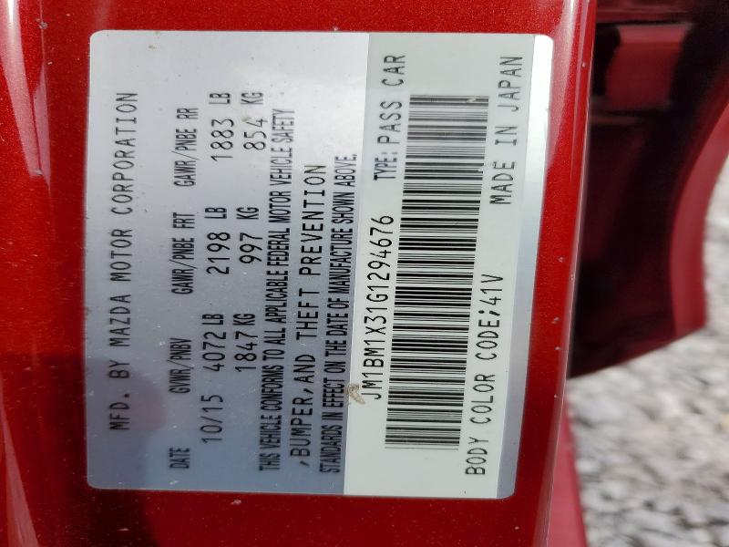 2016 Mazda Mazda3 მანქანა იყიდება აუქციონზე, vin: JM1BM1X31G1294676, აუქციონის ნომერი: 56320366