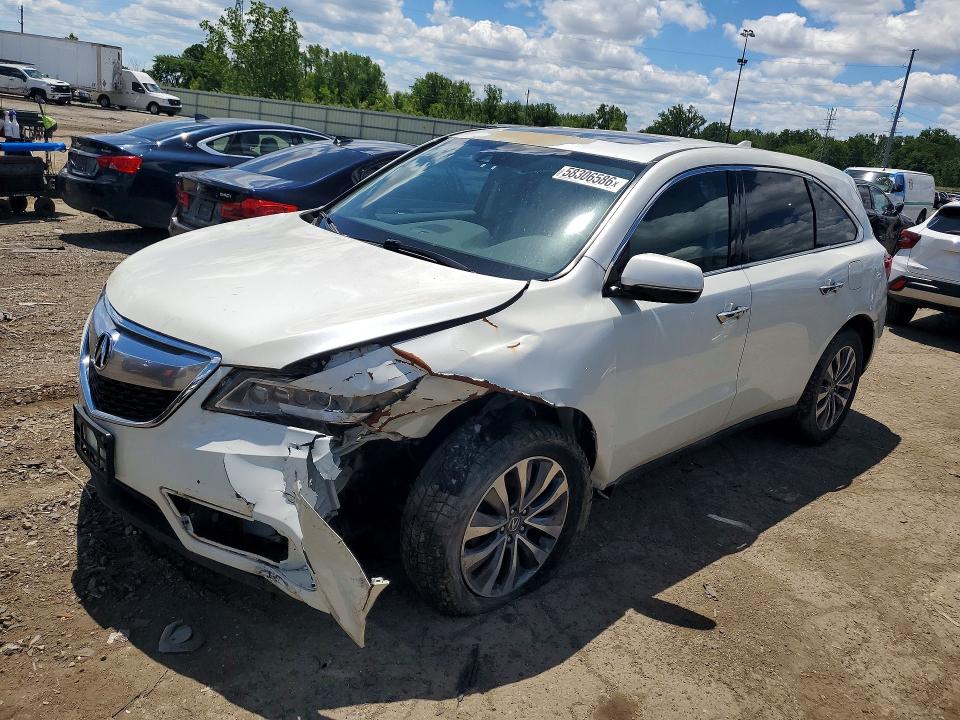 Продаж на аукціоні авто 2015 Acura Mdx, vin: 5FRYD4H4XFB021730, номер лоту: 58306586