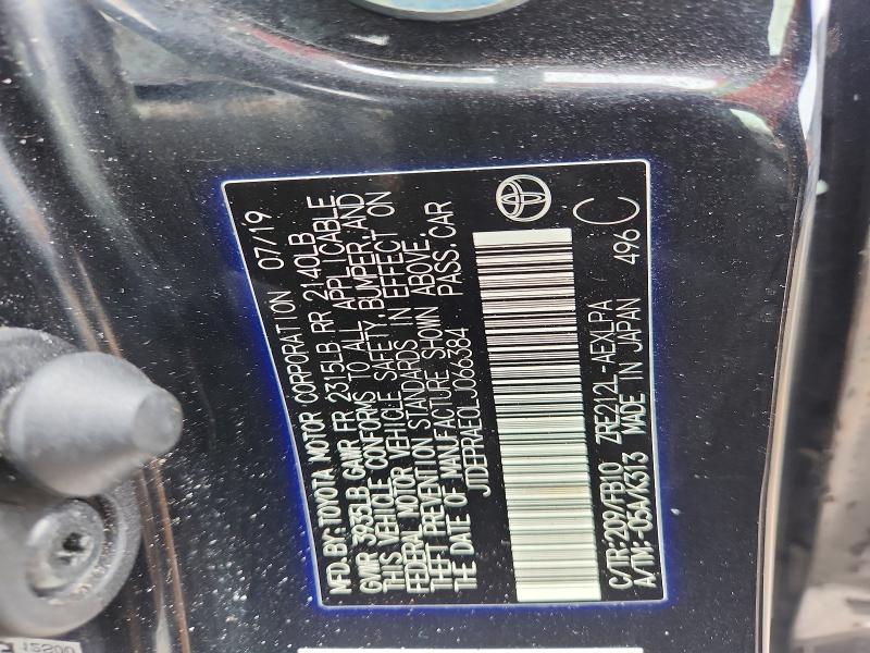 Aukcja sprzedaży 2020 Toyota Corolla, vin: JTDEPRAE0LJ066384, numer aukcji: 55974706