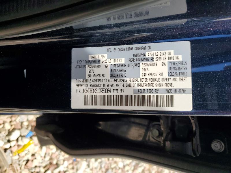 Aukcja sprzedaży 2020 Mazda Cx-5, vin: JM3KFBDM3L0753064, numer aukcji: 57697376