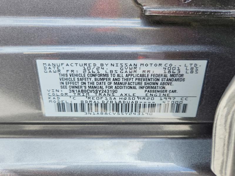 Aukcja sprzedaży 2025 Nissan Sentra, vin: 3N1AB8CV5SY243190, numer aukcji: 56520946