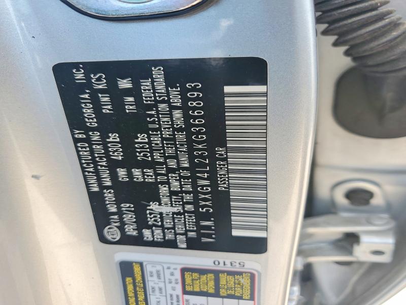 56835286 :رقم المزاد ، 5XXGW4L23KG366893 vin ، 2019 Kia Optima مزاد بيع