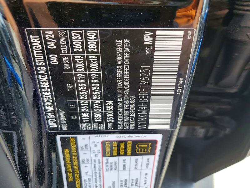 Aukcja sprzedaży 2024 Mercedes-benz Glc, vin: W1NKM4HB8RF196251, numer aukcji: 55841806