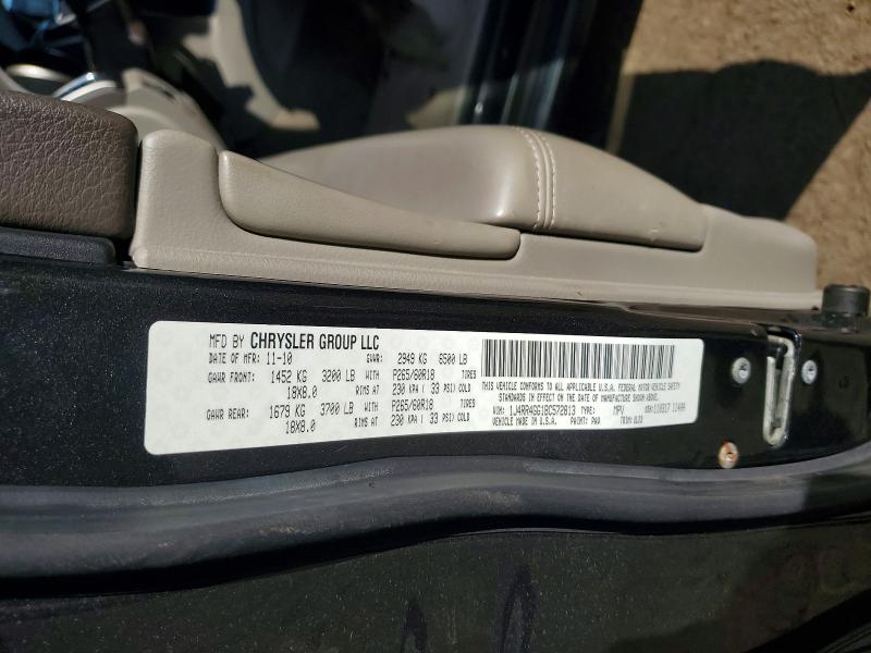2011 Jeep Grand Cherokee მანქანა იყიდება აუქციონზე, vin: 1J4RR4GG1BC572813, აუქციონის ნომერი: 56847586