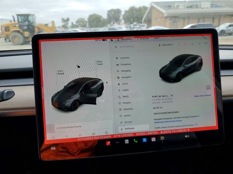 Aukcja sprzedaży 2021 Tesla Model Y, vin: 5YJYGDEE7MF303469, numer aukcji: 57966846