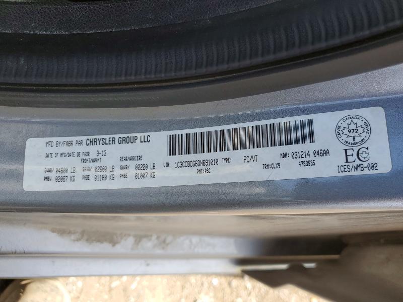 2013 Chrysler 200 მანქანა იყიდება აუქციონზე, vin: 1C3CCBCG6DN691010, აუქციონის ნომერი: 55561786