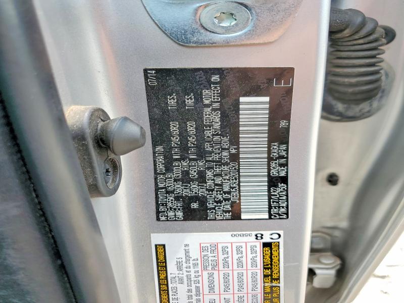 2014 Toyota 4runner მანქანა იყიდება აუქციონზე, vin: JTEBU5JR3E5201520, აუქციონის ნომერი: 58660956