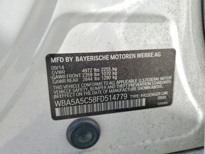 Aukcja sprzedaży 2015 Bmw 528, vin: WBA5A5C58FD514779, numer aukcji: 57495336
