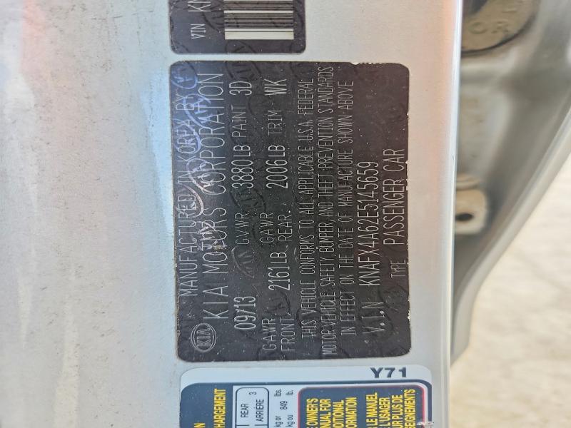 Продажа на аукционе авто 2014 Kia Forte, vin: KNAFX4A62E5145659, номер лота: 55017946