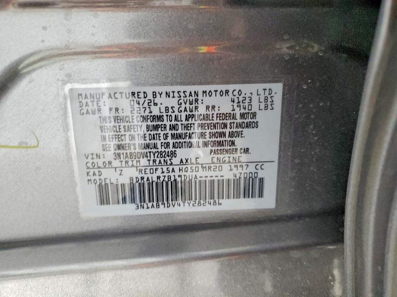 Aukcja sprzedaży 2026 Nissan Sentra, vin: 3N1AB9DV4TY282486, numer aukcji: 57573326