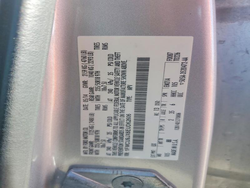 Продаж на аукціоні авто 2014 Ford Escape, vin: 1FMCU9JX6EUD62606, номер лоту: 55894506