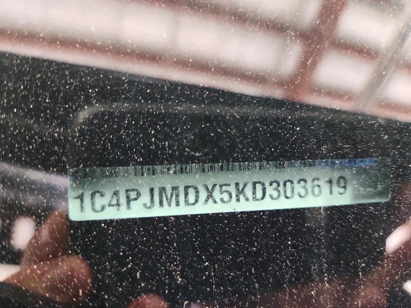 Продажа на аукционе авто 2019 Jeep Cherokee, vin: 1C4PJMDX5KD303619, номер лота: 58946526