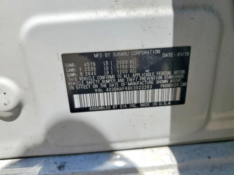 Aukcja sprzedaży 2019 Subaru Legacy, vin: 4S3BNAF66K3023263, numer aukcji: 55870806