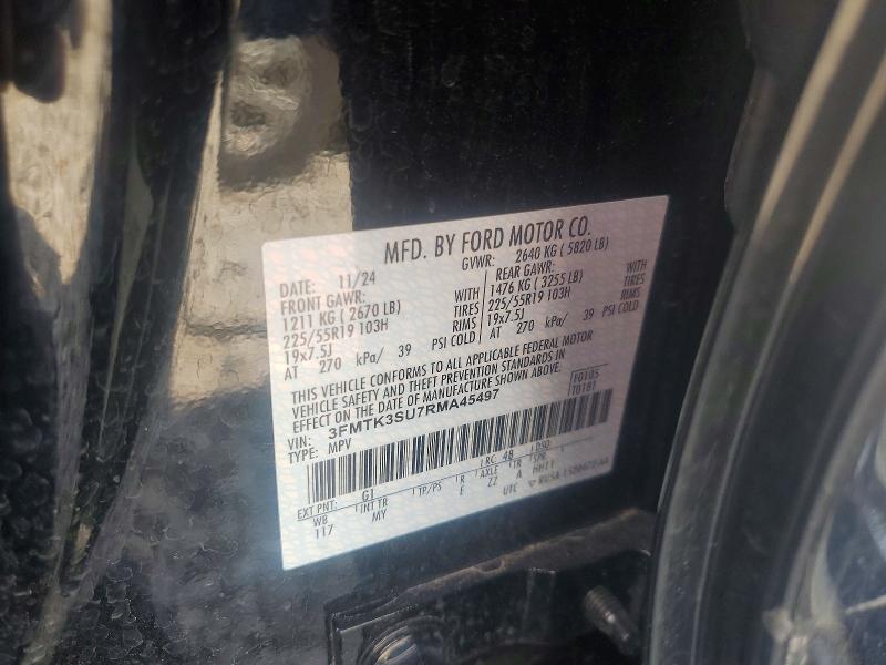 Продажа на аукционе авто 2024 Ford Mustang Mach-e, vin: 3FMTK3SU7RMA45497, номер лота: 58074746