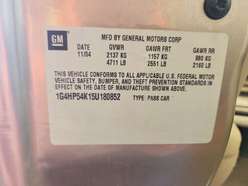 Aukcja sprzedaży 2005 Buick Lesabre, vin: 1G4HP54K15U180852, numer aukcji: 59176936