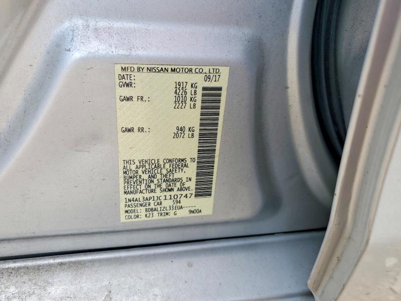 Aukcja sprzedaży 2018 Nissan Altima, vin: 1N4AL3AP1JC110747, numer aukcji: 56132756