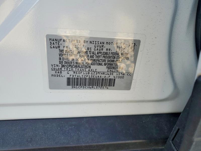 Aukcja sprzedaży 2024 Nissan Kicks, vin: 3N1CP5CV6RL572576, numer aukcji: 55797076