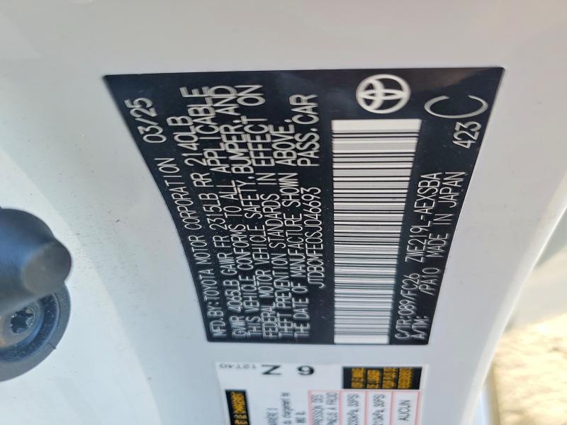 56188646 :رقم المزاد ، JTDBCMFE0SJ046693 vin ، 2025 Toyota Corolla Hybrid مزاد بيع