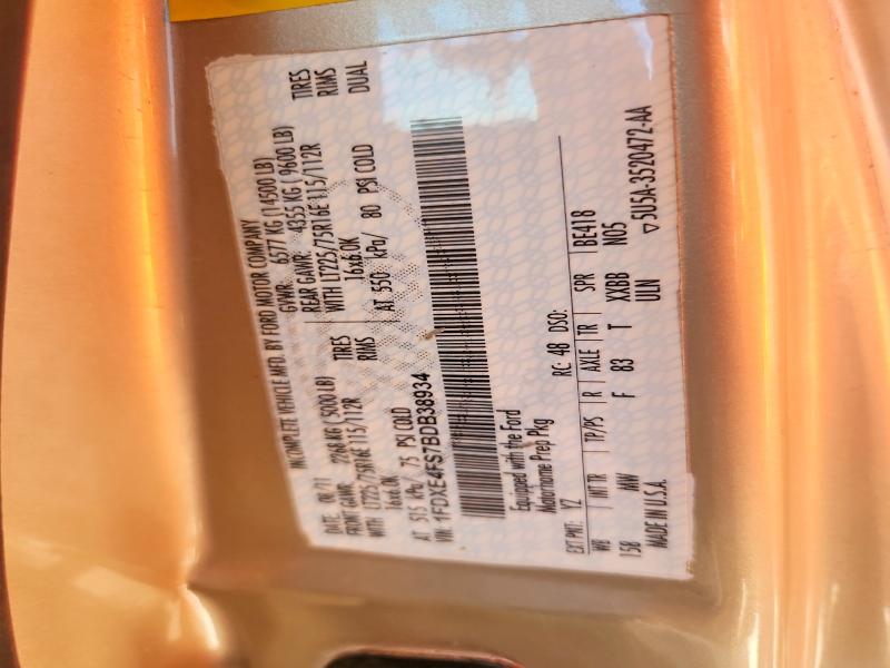 58900636 :رقم المزاد ، 1FDXE4FS7BDB38934 vin ، 2011 Ford Sunseeker مزاد بيع