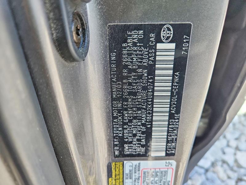 Aukcja sprzedaży 2004 Toyota Camry, vin: 4T1BE32K44U840741, numer aukcji: 57934966