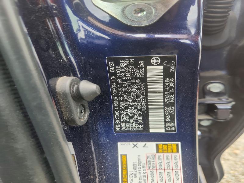 2023 Toyota Corolla მანქანა იყიდება აუქციონზე, vin: JTDB4MEE5PJ005997, აუქციონის ნომერი: 57886516