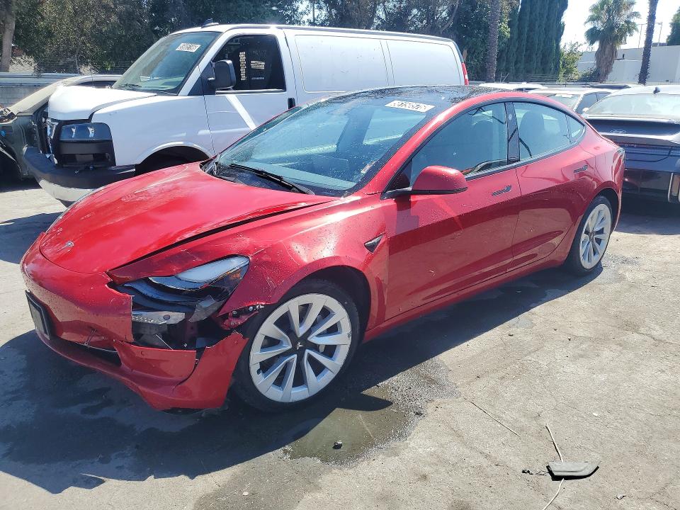 Auction sale of the 2022 Tesla Model 3, vin: 5YJ3E1EA8NF371051, lot number: 56150576