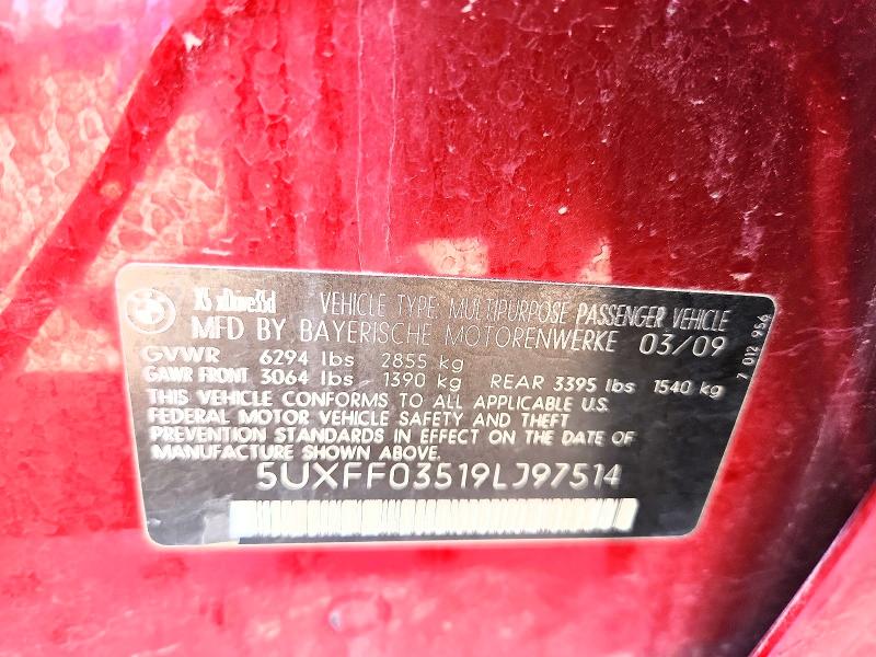 Продажа на аукционе авто 2009 Bmw X5, vin: 5UXFF03519LJ97514, номер лота: 57005546