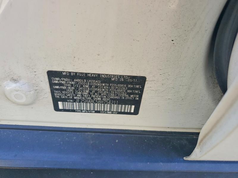 Продаж на аукціоні авто 2011 Subaru Forester, vin: JF2SHABC5BH754211, номер лоту: 55422106