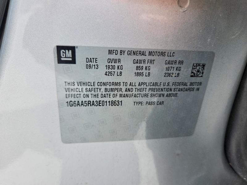 Продажа на аукционе авто 2014 Cadillac Ats, vin: 1G6AA5RA3E0118631, номер лота: 56759146