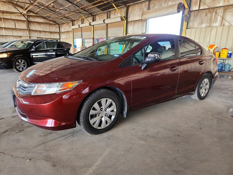 58054306 :رقم المزاد ، 2HGFB2F58CH598312 vin ، 2012 Honda Civic مزاد بيع