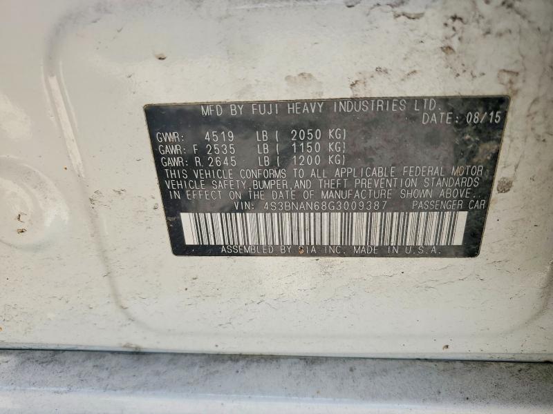 57474116 :رقم المزاد ، 4S3BNAN68G3009387 vin ، 2016 Subaru Legacy مزاد بيع