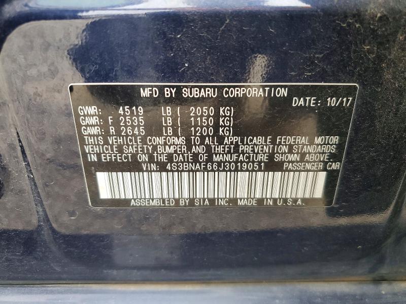 Продаж на аукціоні авто 2018 Subaru Legacy, vin: 4S3BNAF66J3019051, номер лоту: 56445586