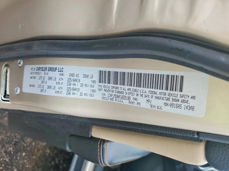 Продажа на аукционе авто 2015 Jeep Cherokee, vin: 1C4PJMDBXFW555185, номер лота: 58007736