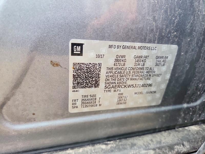 Продаж на аукціоні авто 2018 Buick Enclave, vin: 5GAERCKW5JJ140296, номер лоту: 56095276