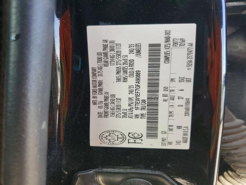 55488696 :رقم المزاد ، 1FTEW1EF7GFA90889 vin ، 2016 Ford F150 مزاد بيع