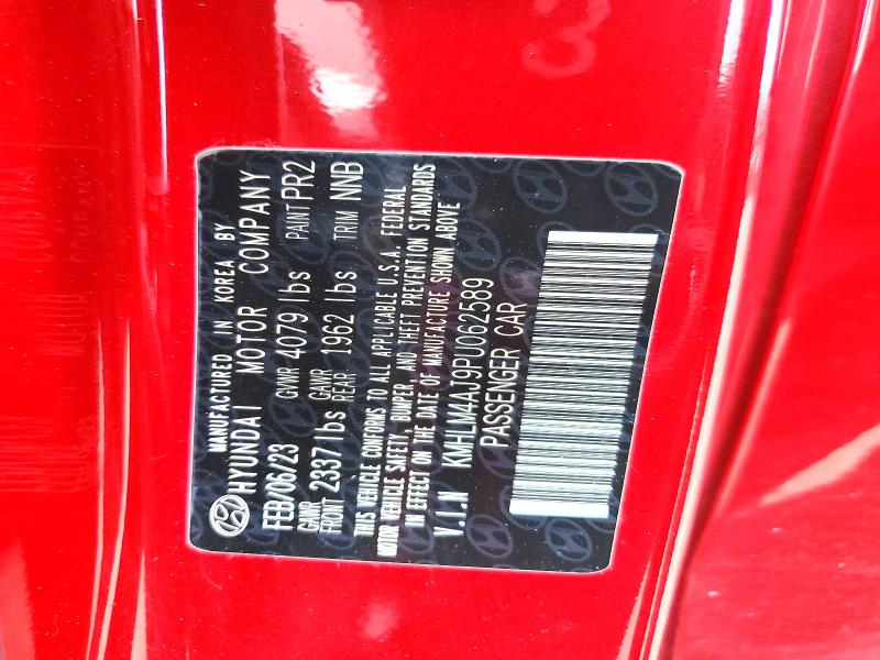 Aukcja sprzedaży 2023 Hyundai Elantra, vin: KMHLM4AJ9PU062589, numer aukcji: 56312626
