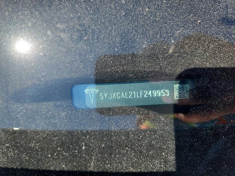 Продаж на аукціоні авто 2020 Tesla Model X, vin: 5YJXCAE21LF249953, номер лоту: 57692036