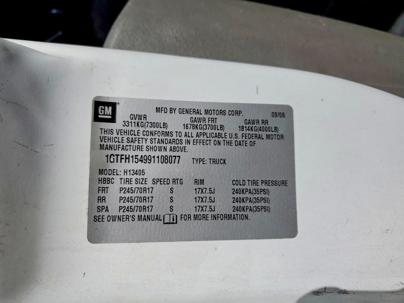 Aukcja sprzedaży 2009 Gmc Savana, vin: 1GTFH154991108077, numer aukcji: 56121756