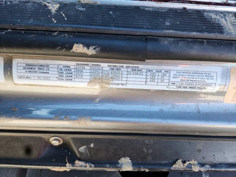 2023 Kenworth Construction მანქანა იყიდება აუქციონზე, vin: 1XKYD49X0PJ253021, აუქციონის ნომერი: 56120666