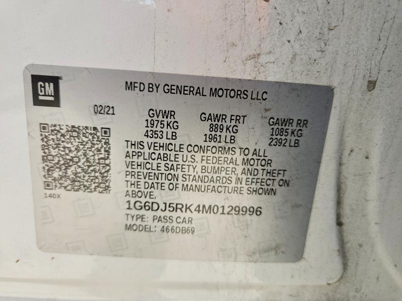 Aukcja sprzedaży 2021 Cadillac Ct4, vin: 1G6DJ5RK4M0129996, numer aukcji: 56931066